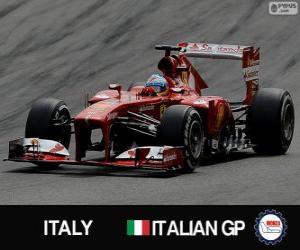 Puzzle Φερνάντο Αλόνσο - Ferrari - Grand Prix Ιταλία 2013, 2η ταξινομούνται